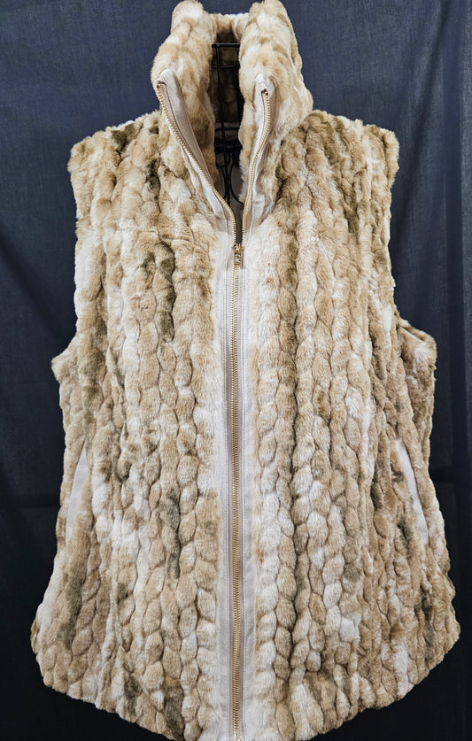 Catherine MaLandrino Fur (Faux) Sleeveless Vest - New